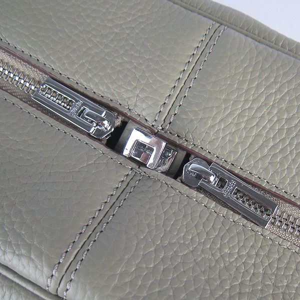 Best Replica Hermes Victoria Cowskin Leather Bags 2010 Dark Grey H2802 - Click Image to Close